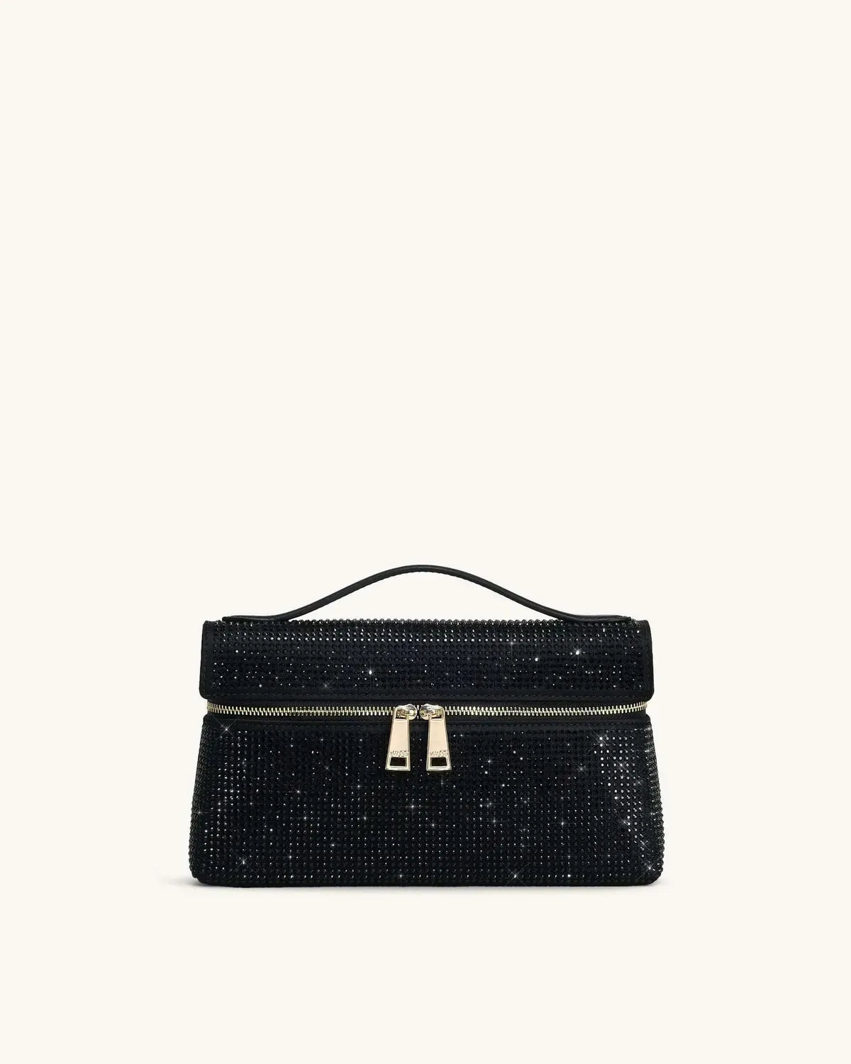 Жіноча сумка з верхньою ручкою JW PEI Thea Artificial Crystal Top Handle Bag, чорна — фото 9
