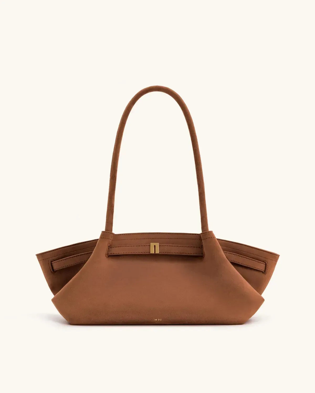 Жіноча сумка-тоут JW PEI Hana Wide Faux Suede Tote Bag, коричнева