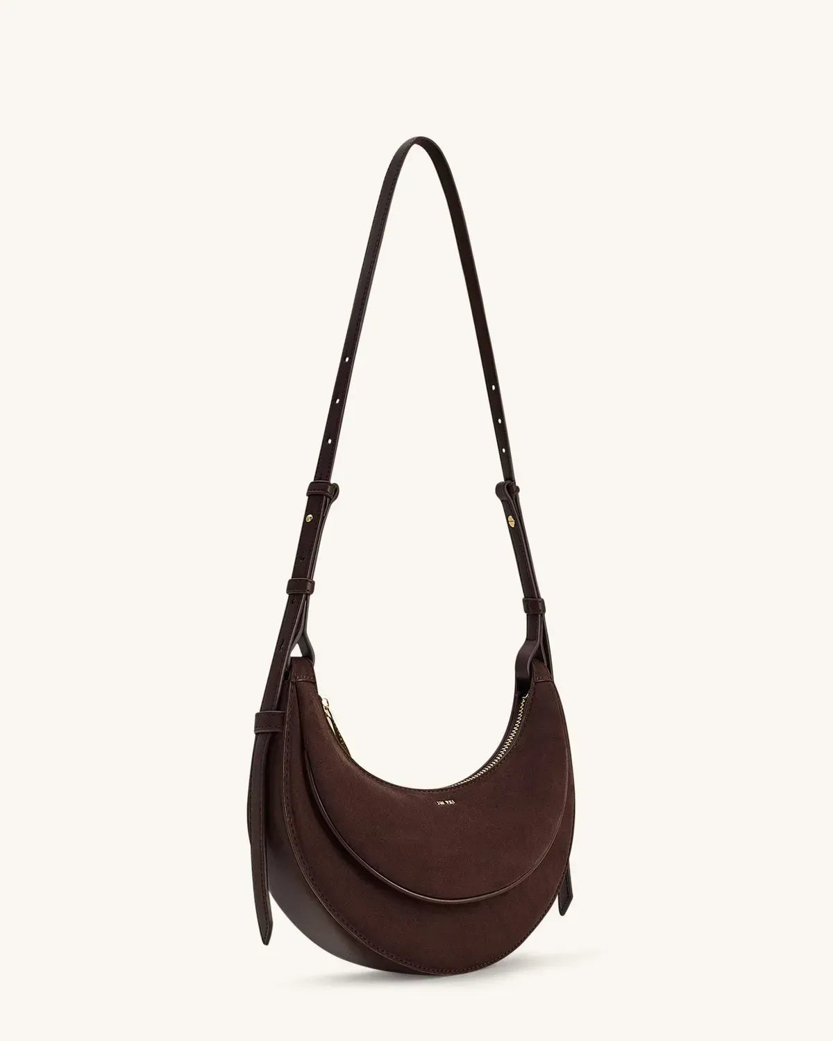 Жіноча сумка кросбоді JW PEI Sharon Faux Suede Crossbody Bag, кавова — фото 8