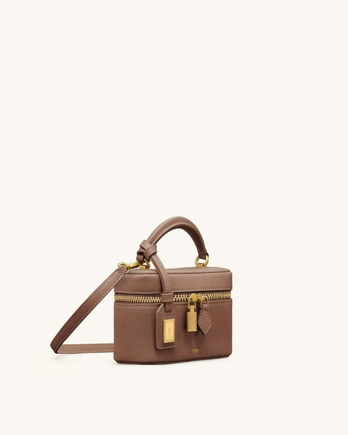 Жіноча сумка з верхньою ручкою JW PEI Cleo Box Shape Top Handle Bag, коричнева — фото 3