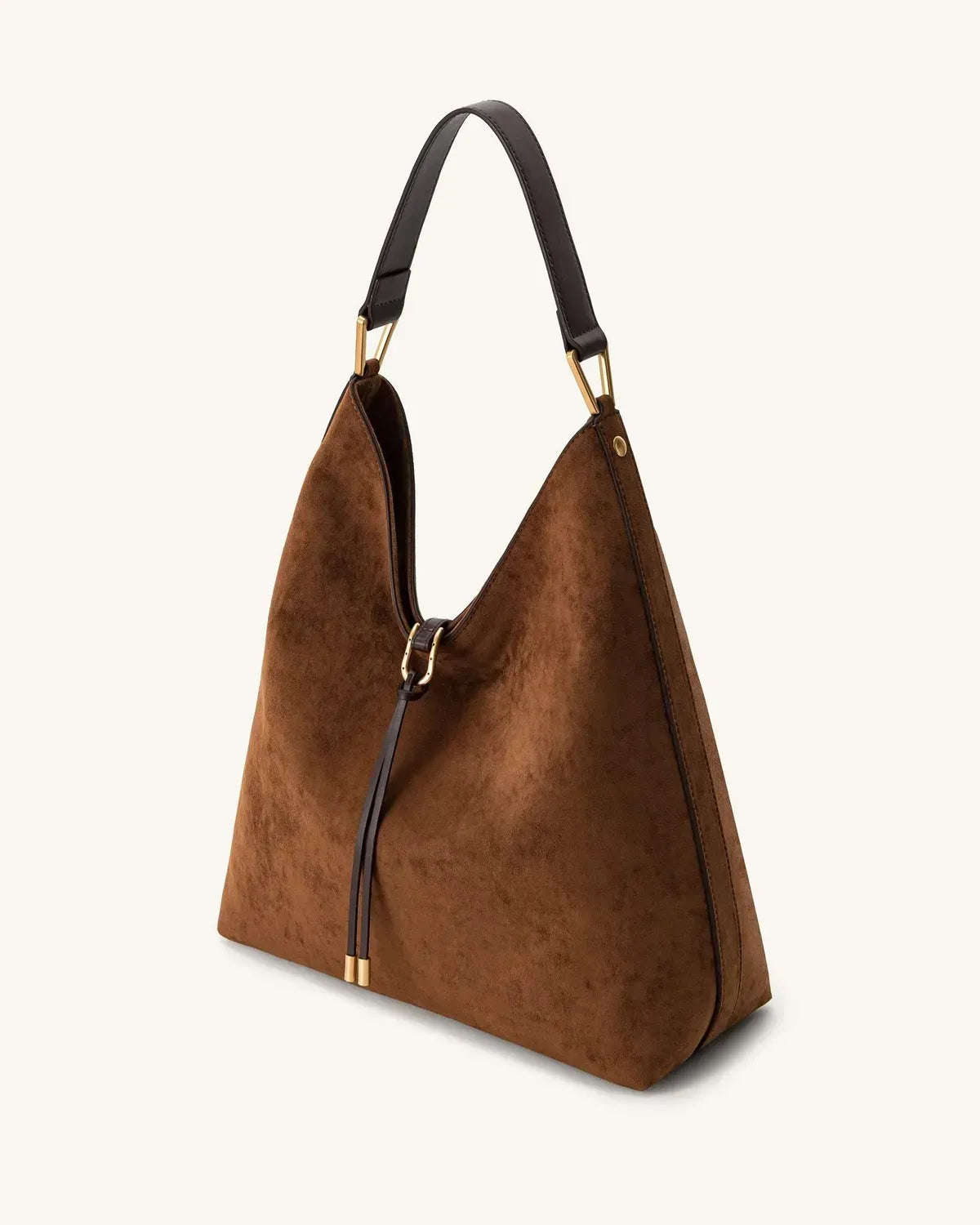 Жіноча сумка на плече JW PEI Aria Faux Suede Shoulder Bag, коричнева — фото 2