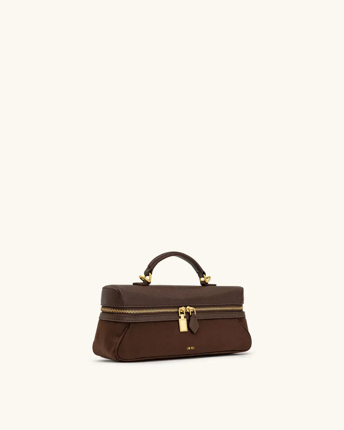 Жіноча сумка кросбоді JW PEI Cleo Faux Suede Vanity Bag, темно-коричнева — фото 6