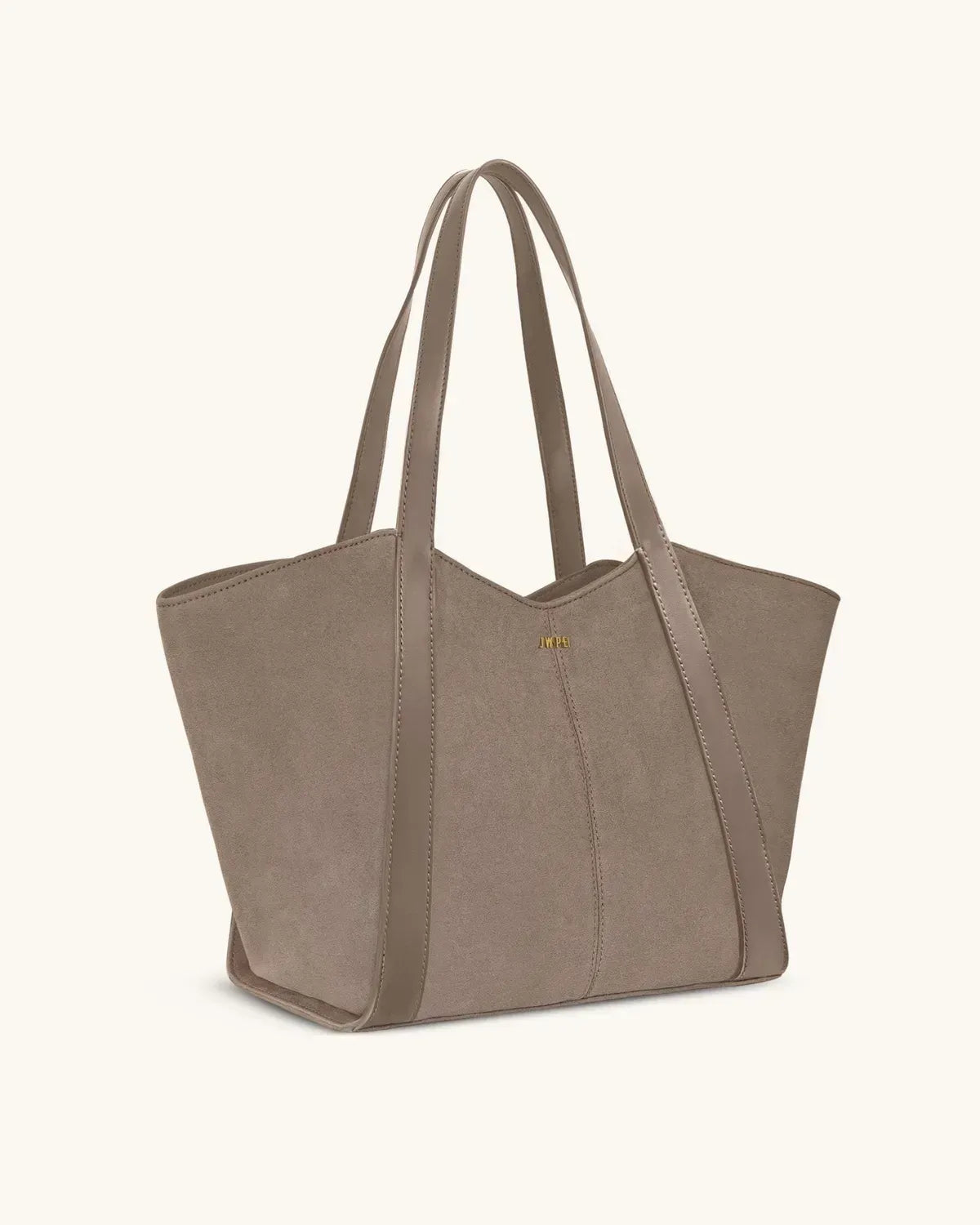 Жіноча сумка-тоут JW PEI Kiana Large Capacity Faux Suede Tote Bag, колір тауп — фото 4