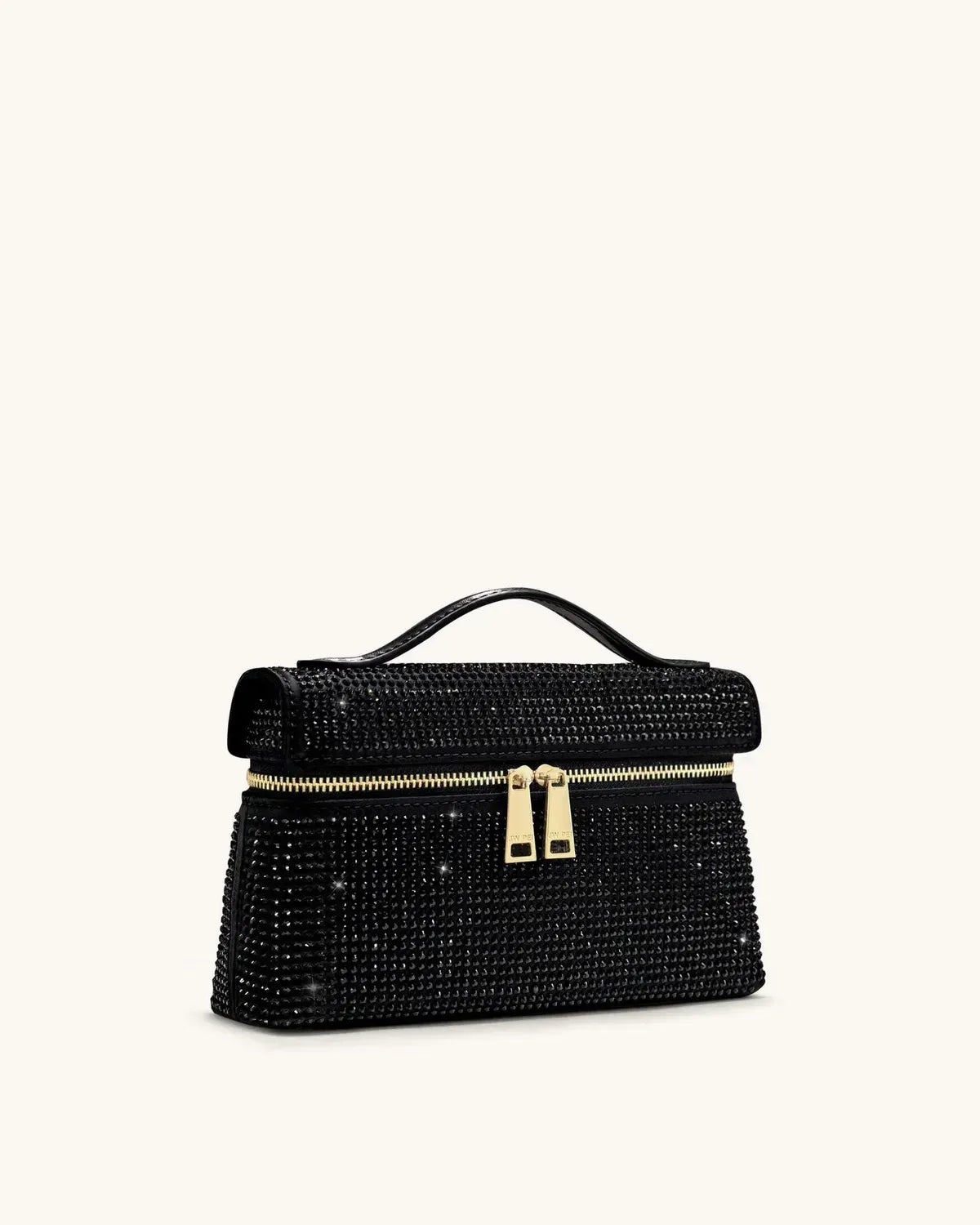 Жіноча сумка з верхньою ручкою JW PEI Thea Artificial Crystal Top Handle Bag, чорна — фото 2