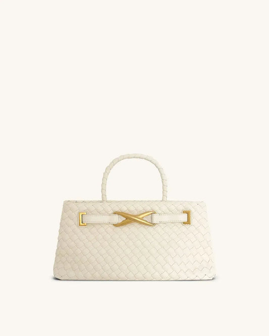Жіноча сумка-тоут JW PEI Elora Woven Tote Bag, біла