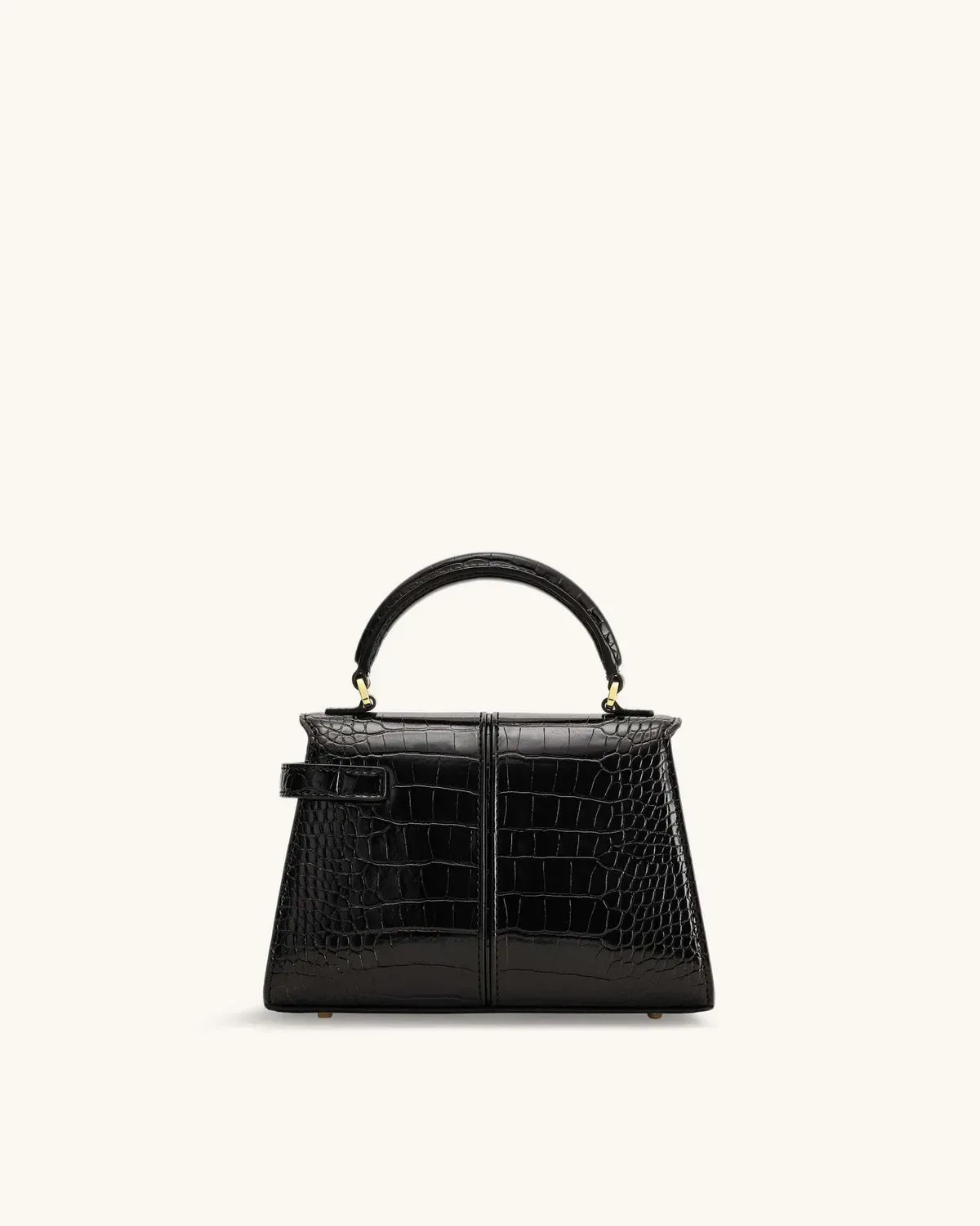 Жіноча сумка з верхньою ручкою JW PEI Elise Top Handle Bag, чорна croc — фото 6