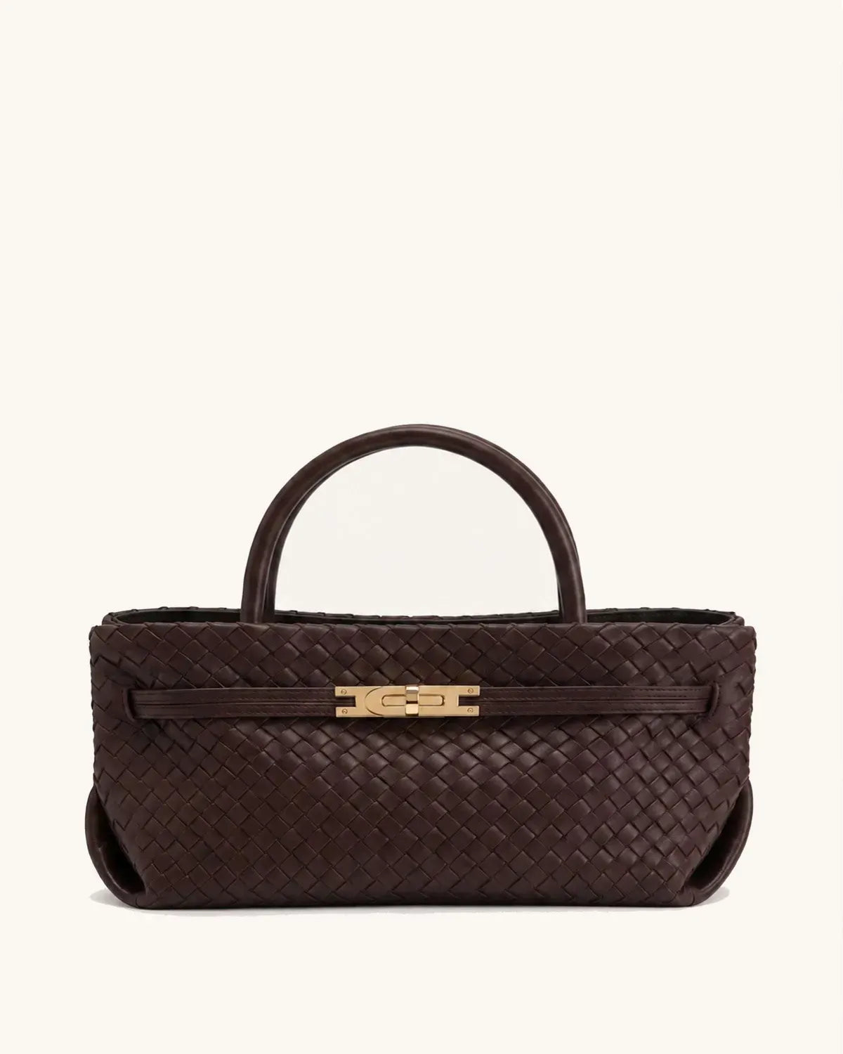 Жіноча сумка з верхньою ручкою JW PEI Bria Woven Top Handle Tote Bag, темно-коричнева
