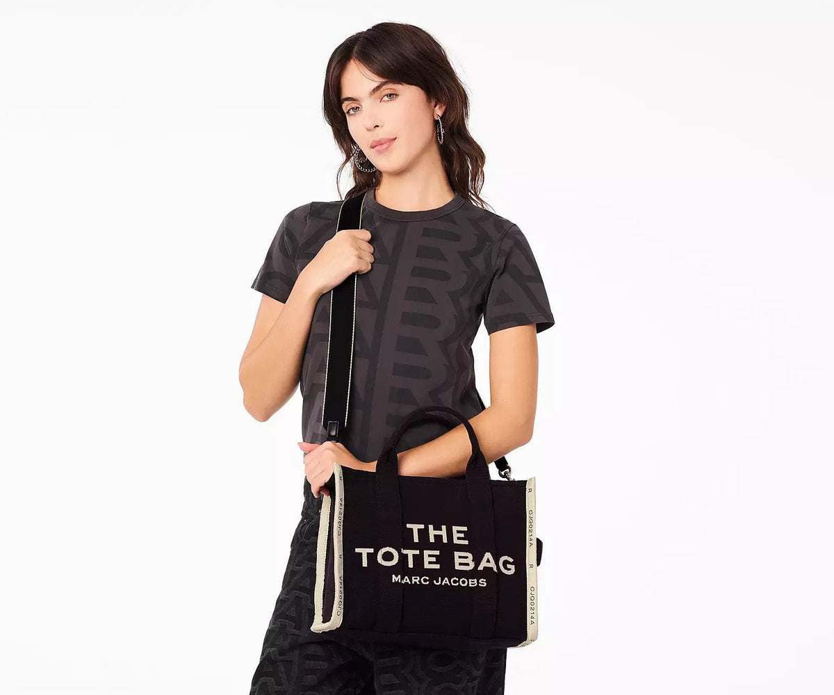 Marc Jacobs The Jacquard Medium Tote Bag Black