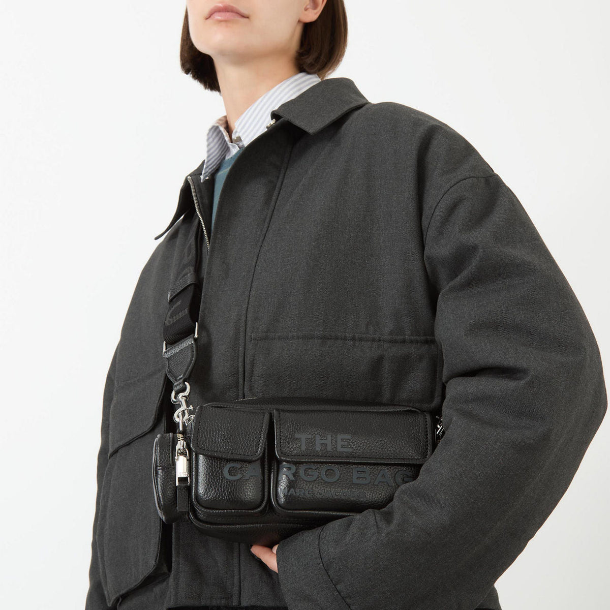 Marc Jacobs The Leather Cargo Bag Black