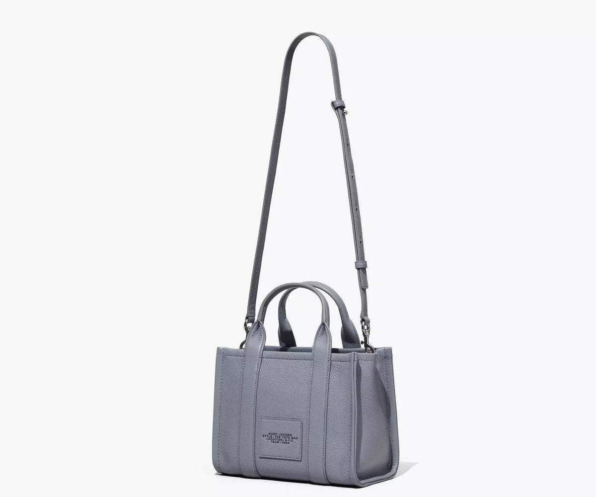 Marc Jacobs The Leather Small Tote Bag Wolf Grey