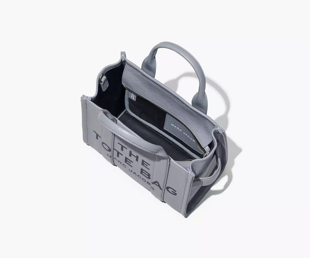 Marc Jacobs The Leather Small Tote Bag Wolf Grey