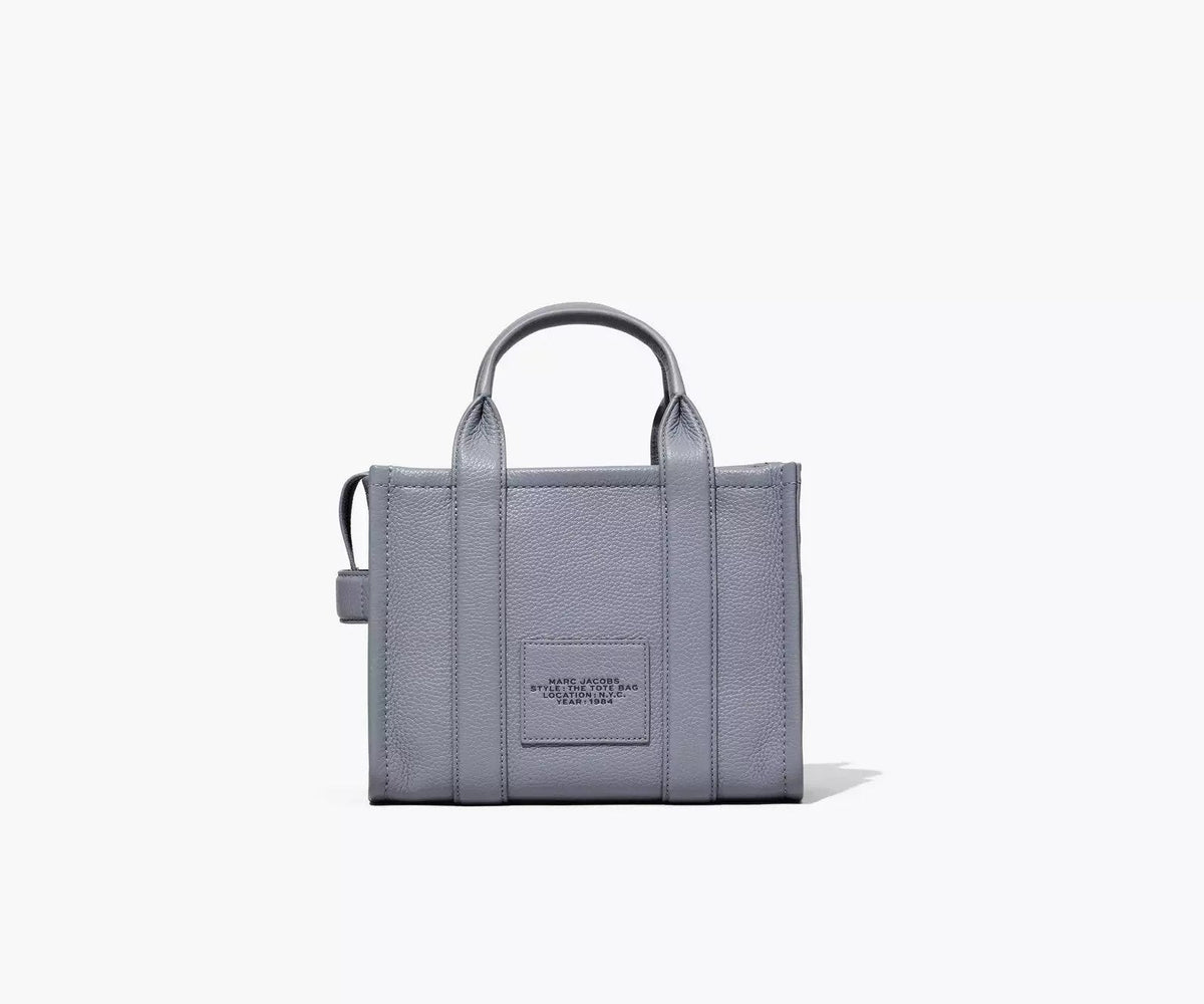Marc Jacobs The Leather Small Tote Bag Wolf Grey