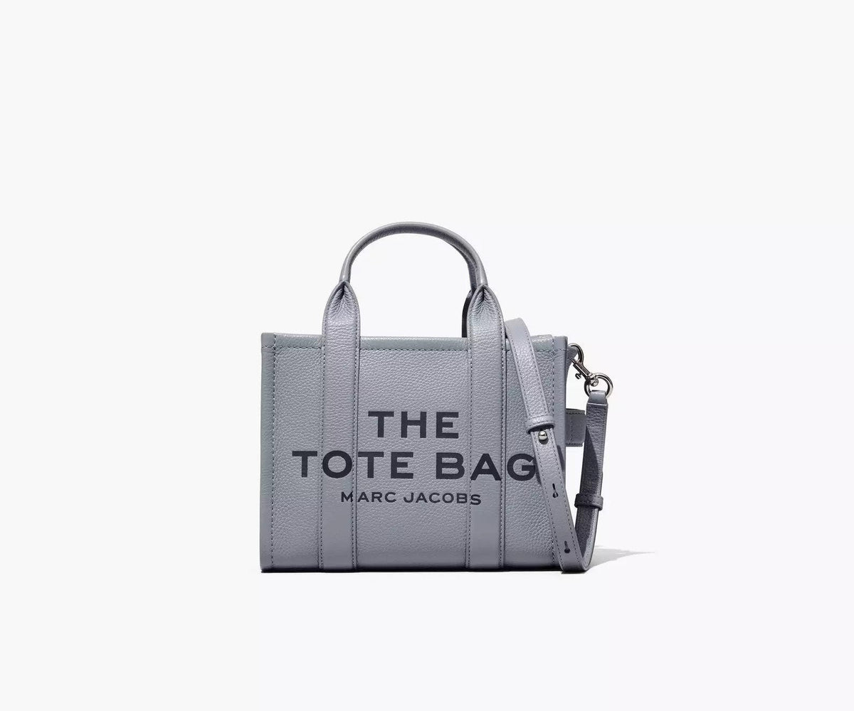 Marc Jacobs The Leather Small Tote Bag Wolf Grey