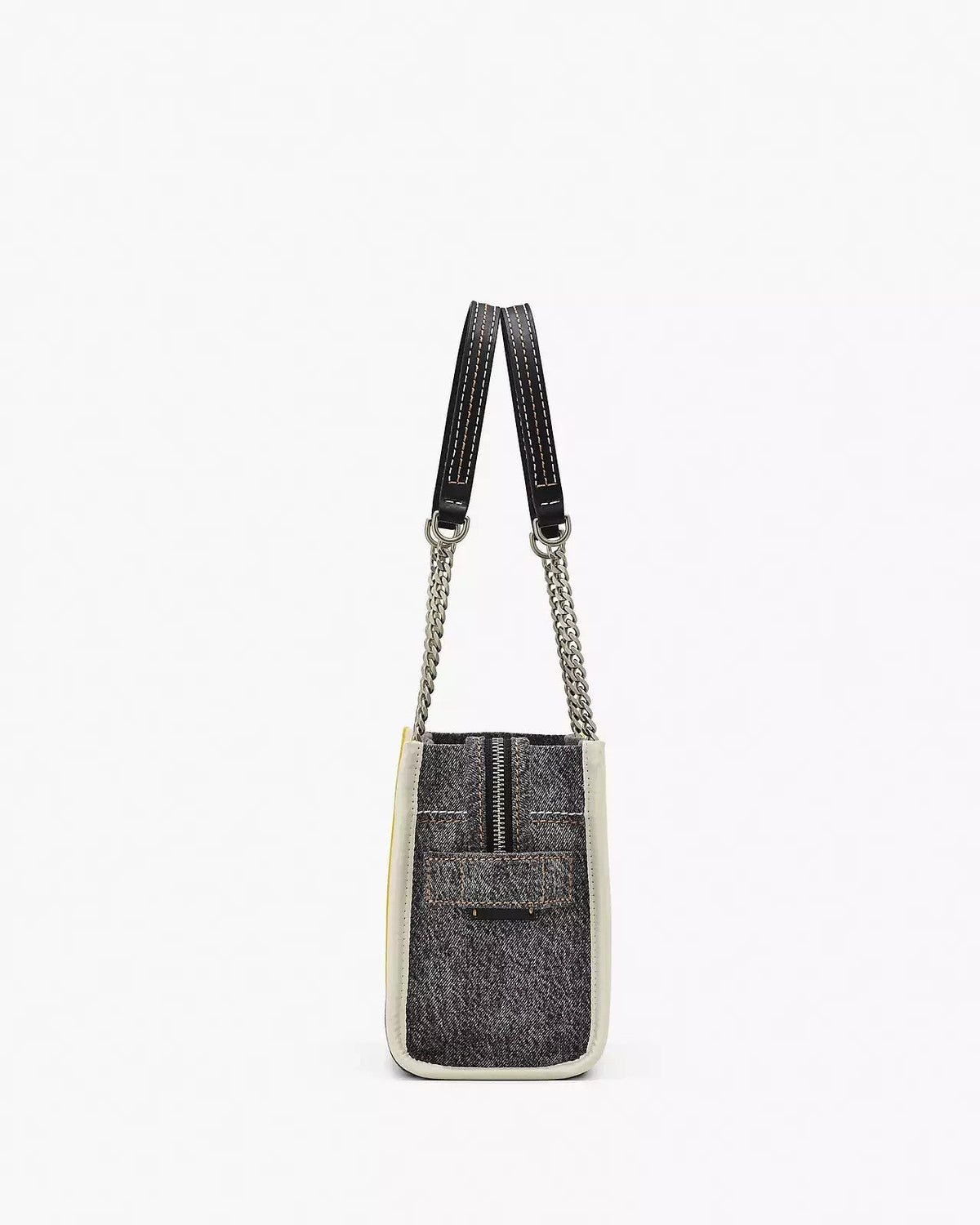 Marc Jacobs The Denim Black Wash Chain Small Tote Bag