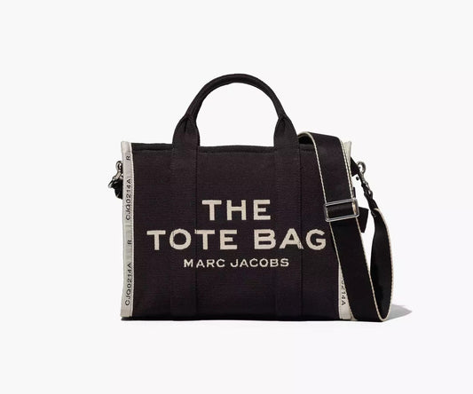 Marc Jacobs The Jacquard Medium Tote Bag Black