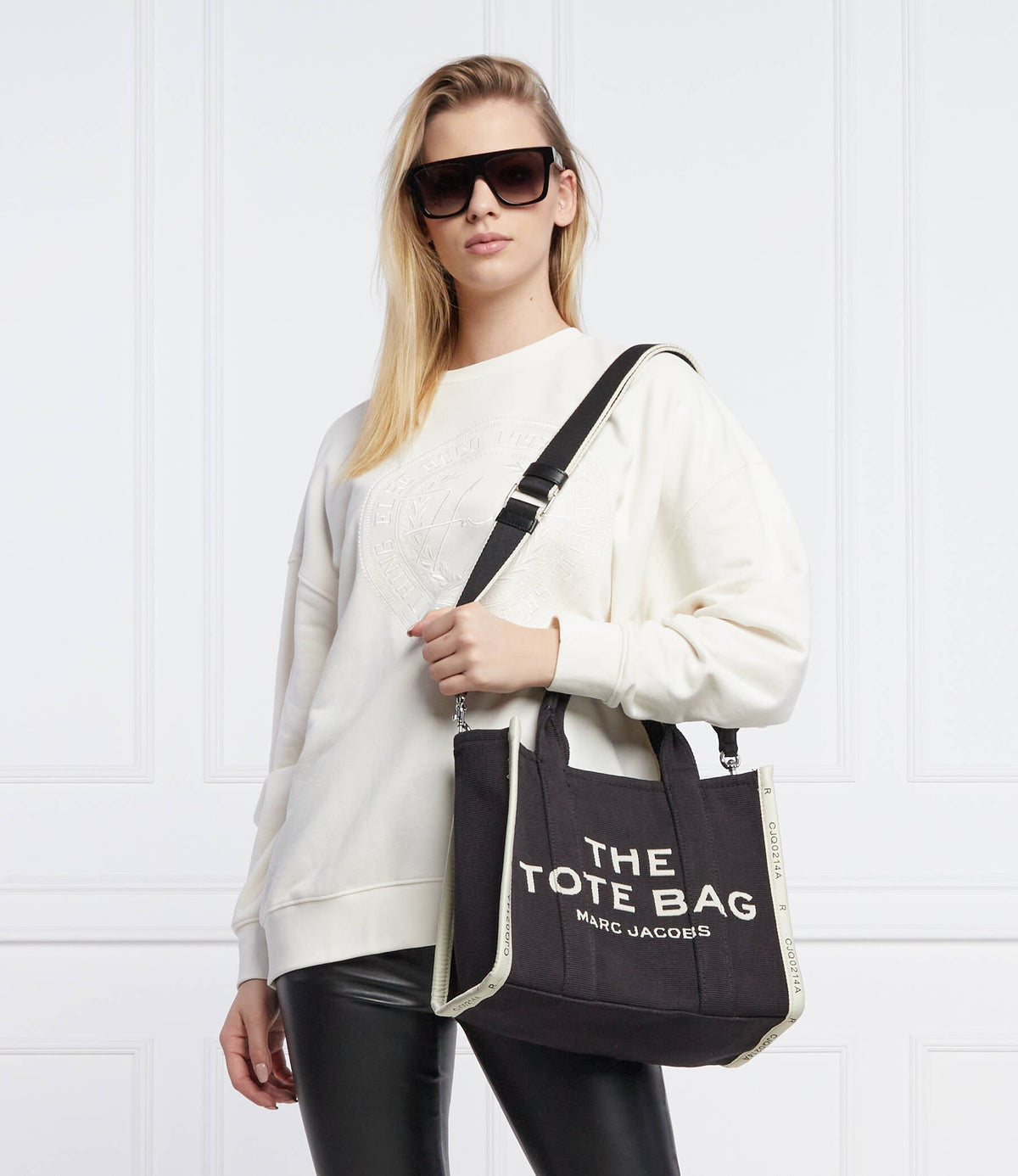 Marc Jacobs The Jacquard Medium Tote Bag Black