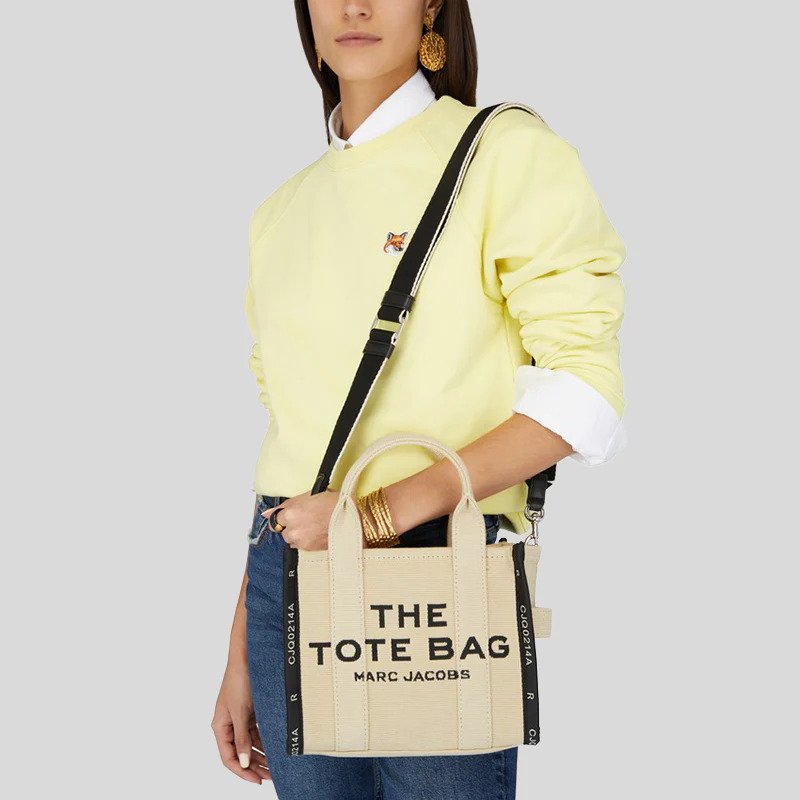 Marc Jacobs The Jacquard Small Tote Bag Warm Sand