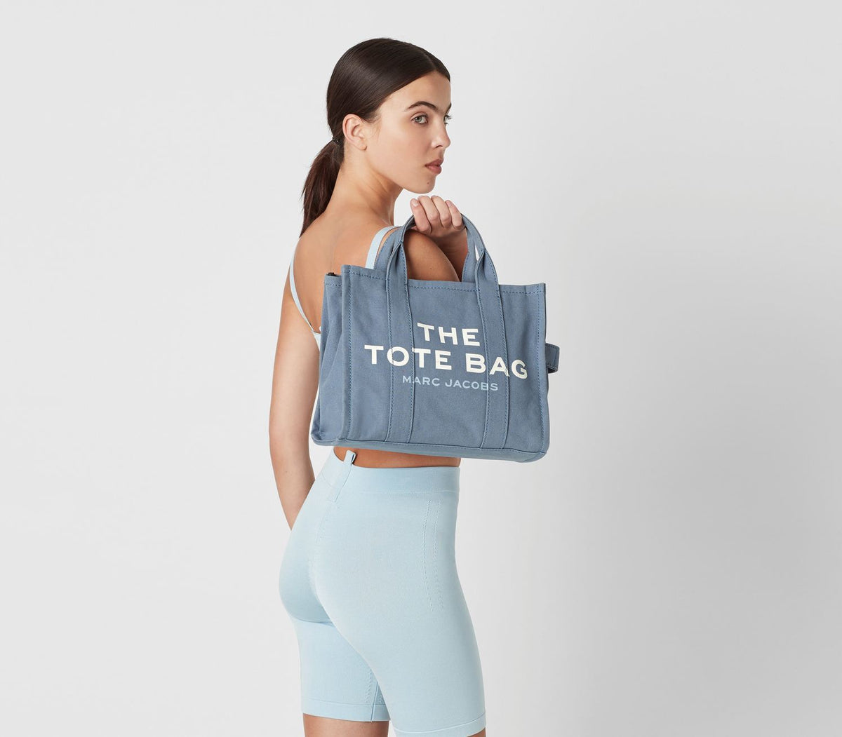 Marc Jacobs The Medium Tote Bag Blue Shadow